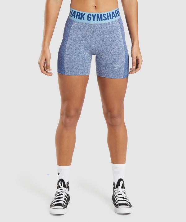 Damske Šortky Gymshark Flex Modre | GB7196435